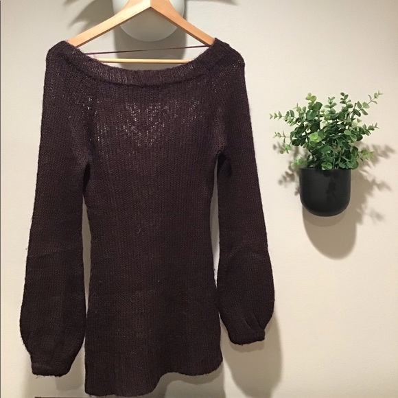 H&M Maroon Sweater Tunic - Picture 3 of 6